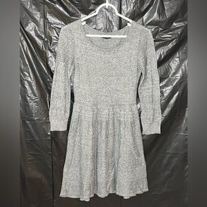 American Eagle Outfitters Gray Long Sleeve Dress